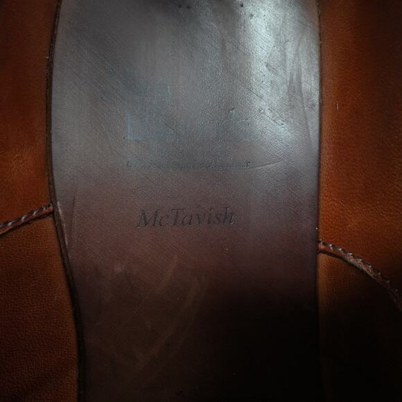 Allen Edmonds Shoes Mens Size 9 D Dark Brown McTavish Wingtip Brogue Leather - Picture 9 of 10